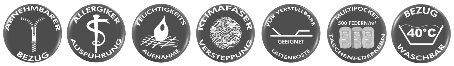 Taschenfederkernmatratze Sevilla