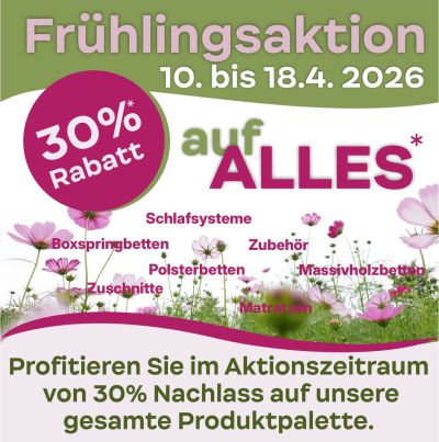 30% Frühlingsaktion 