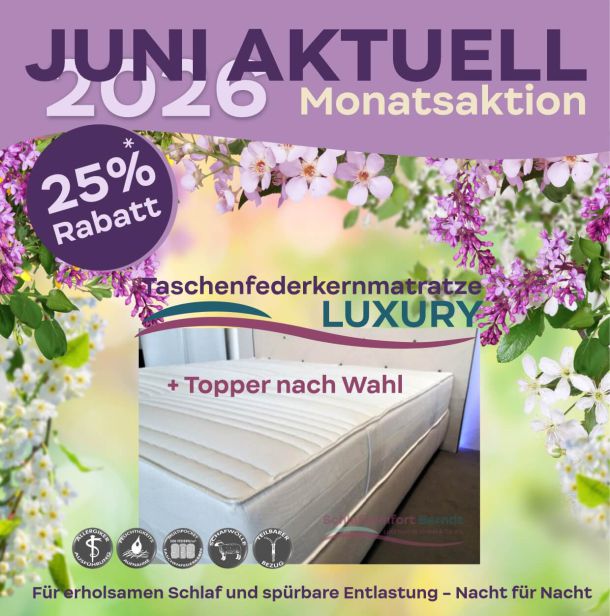 25% auf Taschenfederkernmatratze Luxury